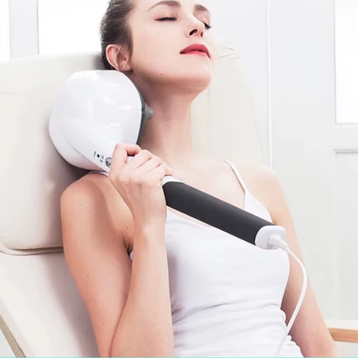 Compact Electric Massager for Stress Relief and Vibration Therapy
