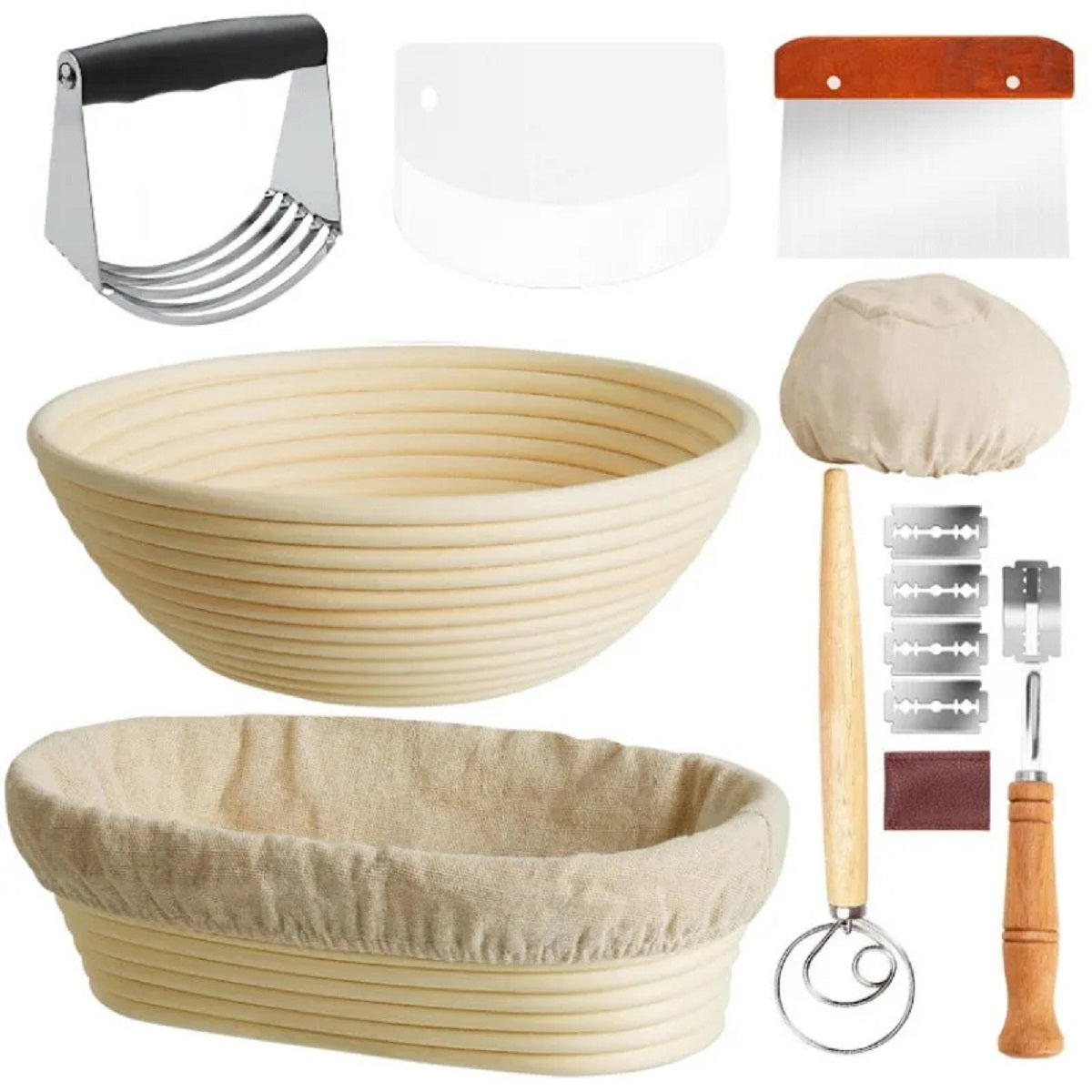 Proofing Basket Set for Yeast Starter Preparation
