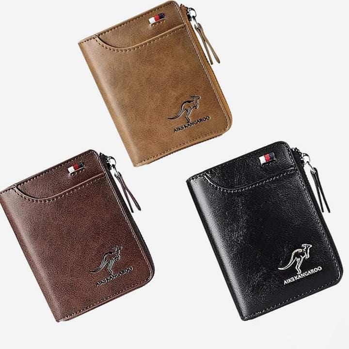 Men's RFID-blocking Wallet - Multifunctional Credit Card Holder for Kangaroo