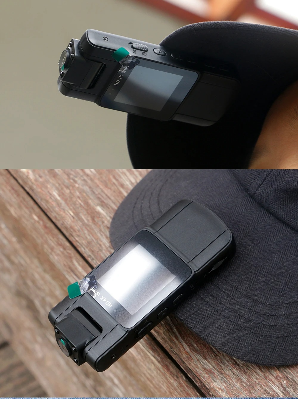 Compact 4K Action Camera with Rotating Lens