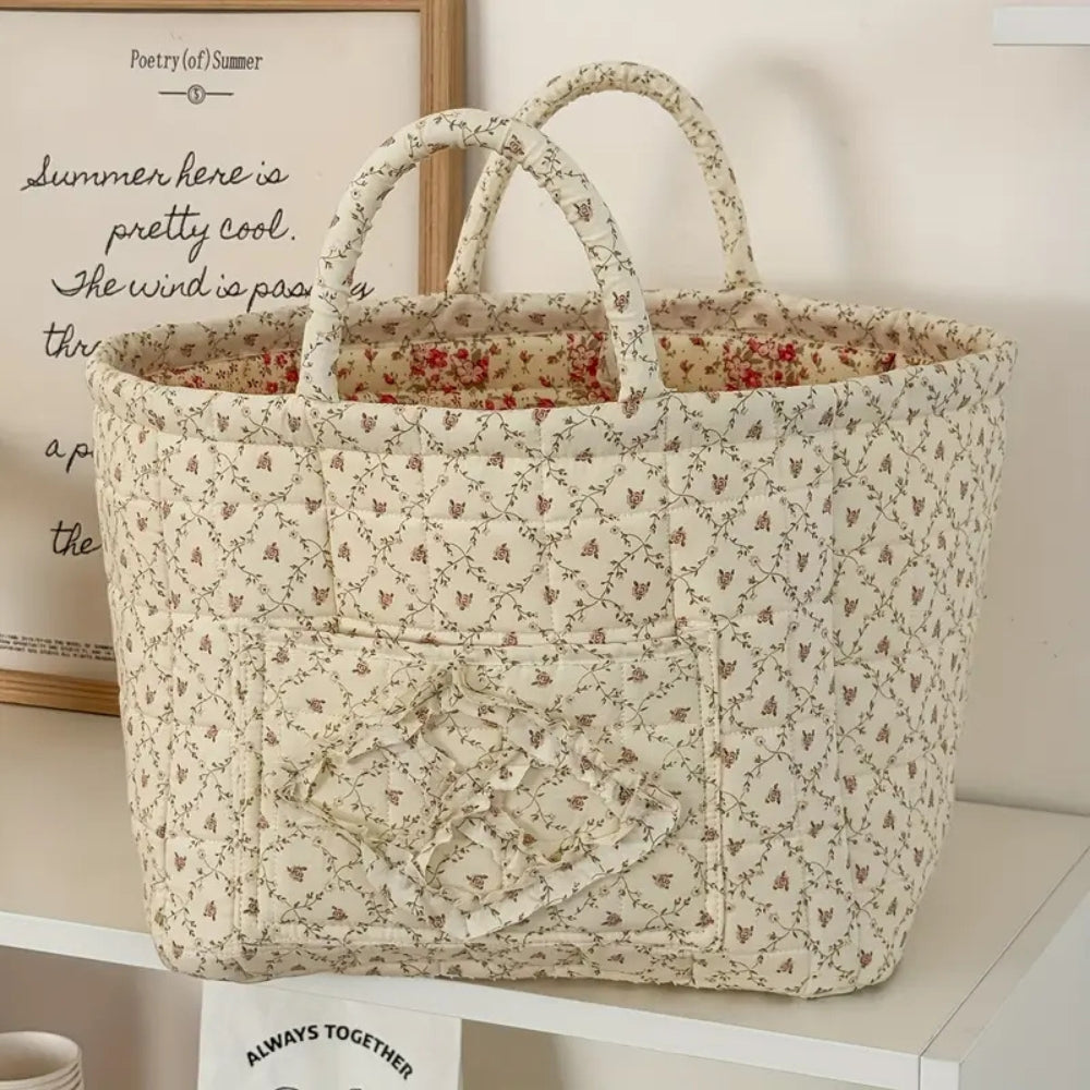 Charming Floral Fabric Storage Basket for Every Need