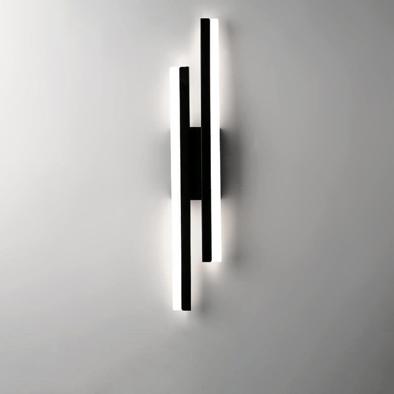 Contemporary Double Light LED Wall Fixture