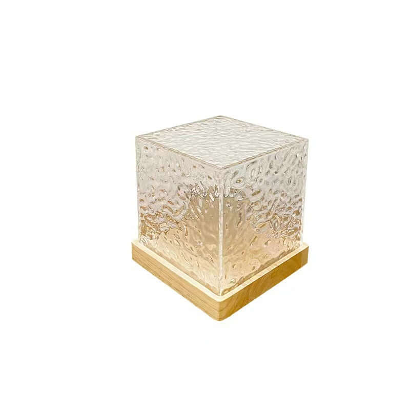 RGB Dimmable Crystal Table Lamp with 16 Colours USB Water Ripple Projection