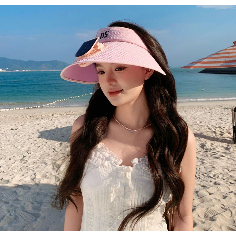 Sun Visor with UV Protection and Built-in Mini Fan - Adjustable
