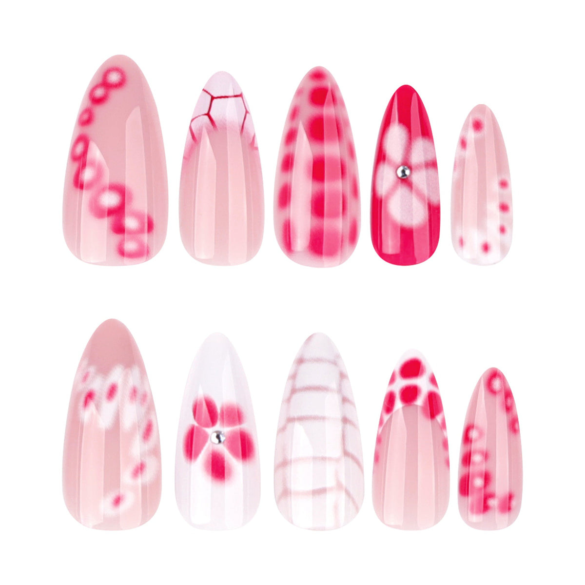 Artistic Design Nail Extensions in Modern Style
