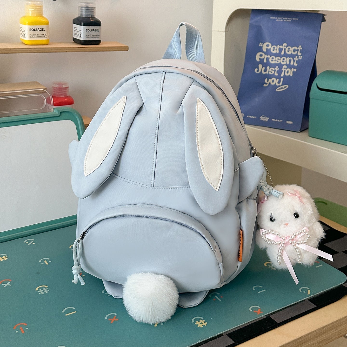 Mini Backpack with Cute Bunny Ears