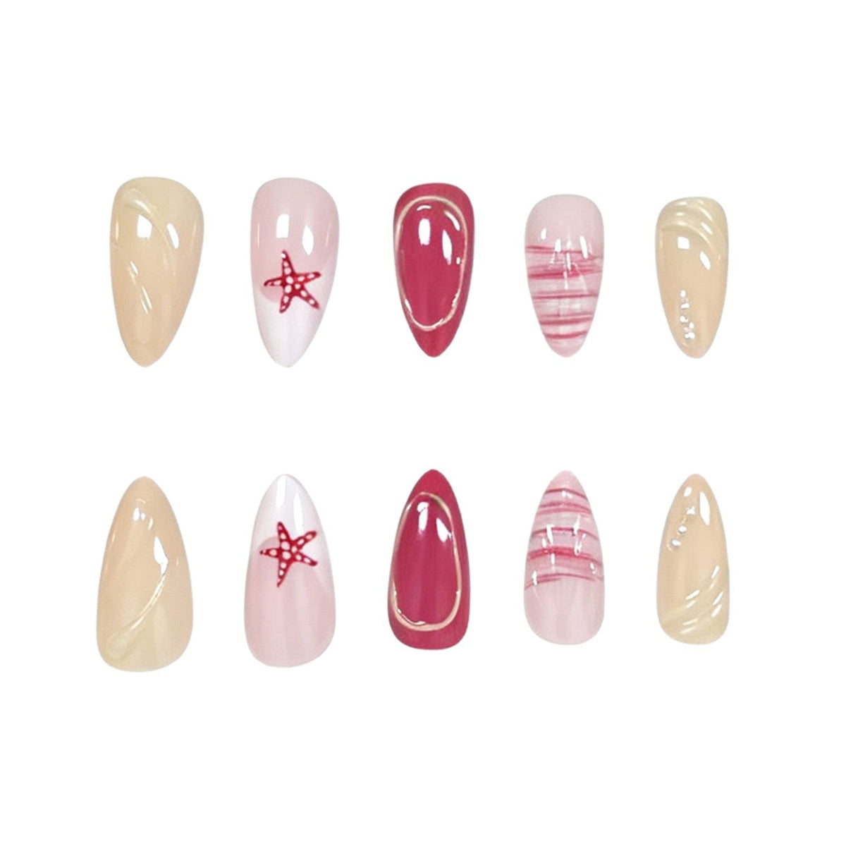 Creative Starfish Nail Design Accessories