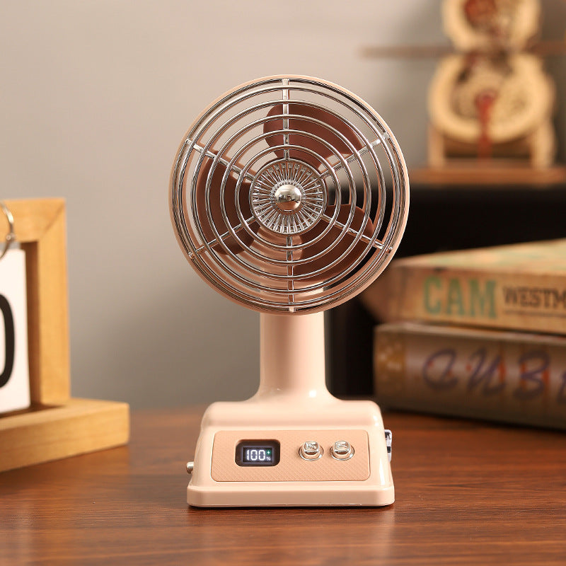 Personal Fan with Adjustable Tabletop Design