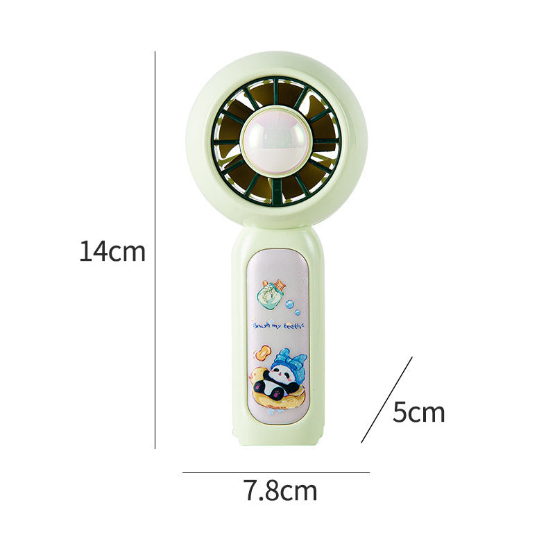 Cute Panda Design Handheld Fan – Portable Cooling Device