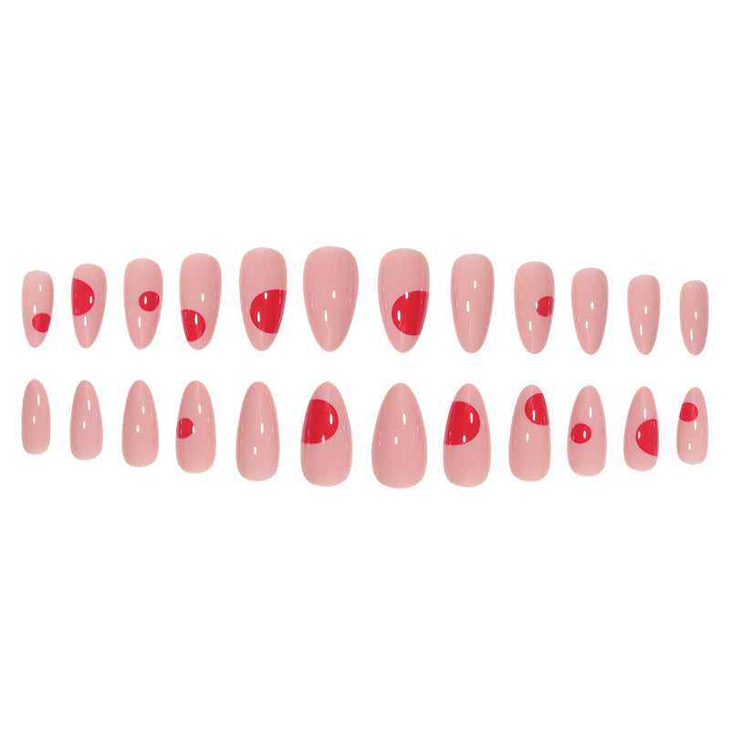 Red Dot Design Press-On Nails – Artistic Pointed Tips