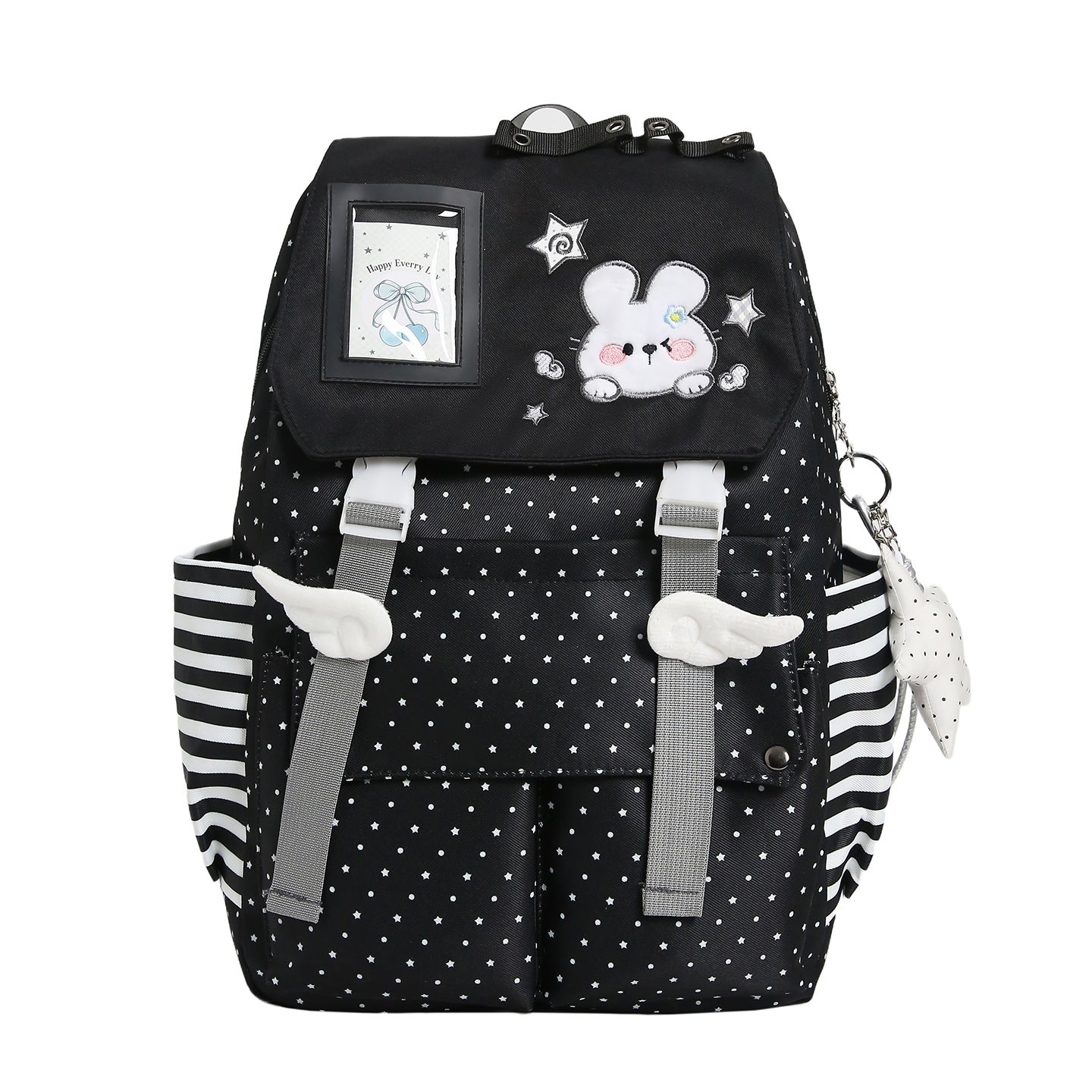Cute Bunny Design Soft Plush School Backpack