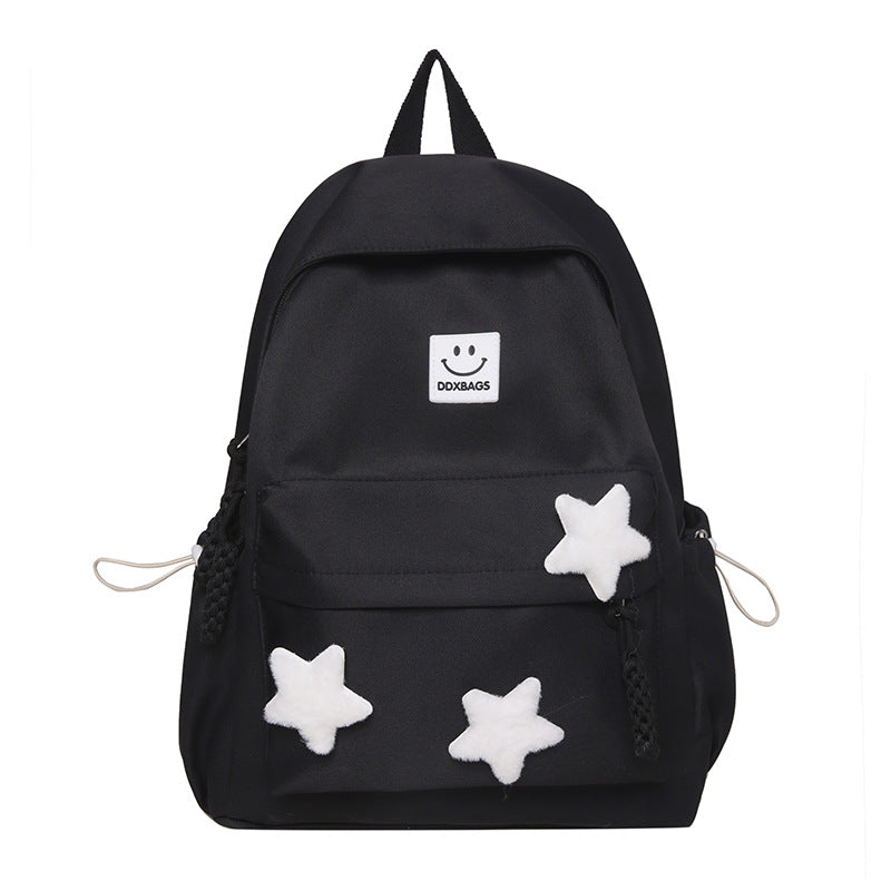Charming Star-Detail School Backpack for Kids