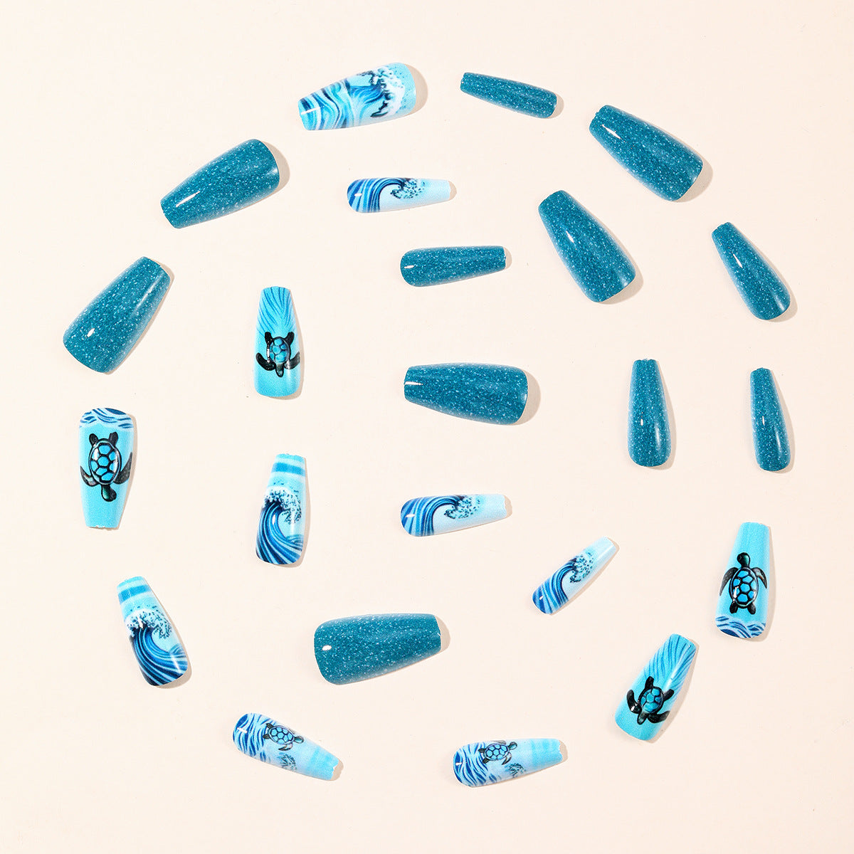 Ocean-Themed Nail Art Extensions for Creative Designs