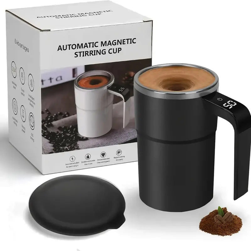 Self-Stirring Mug with LED Temperature Display