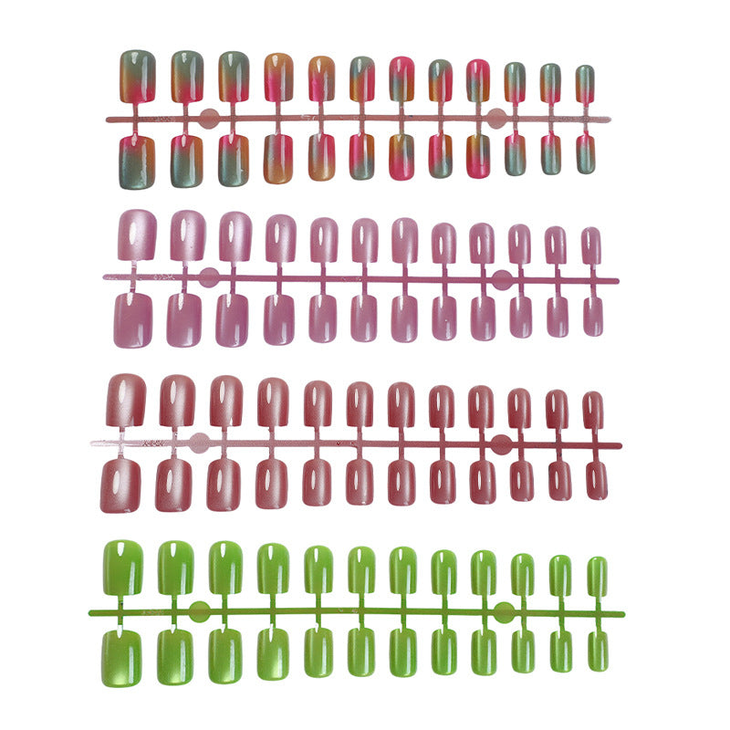Ombre Design Press-On Nails - Artistic Style