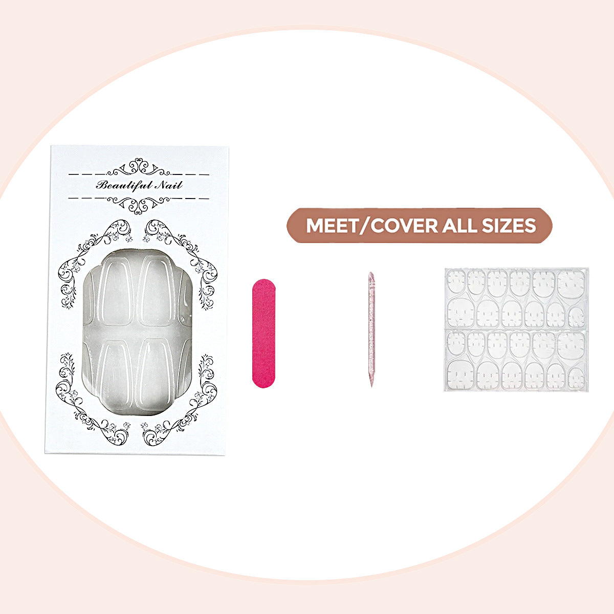 Unique Design Press-On Nail Set for Artistic Styles