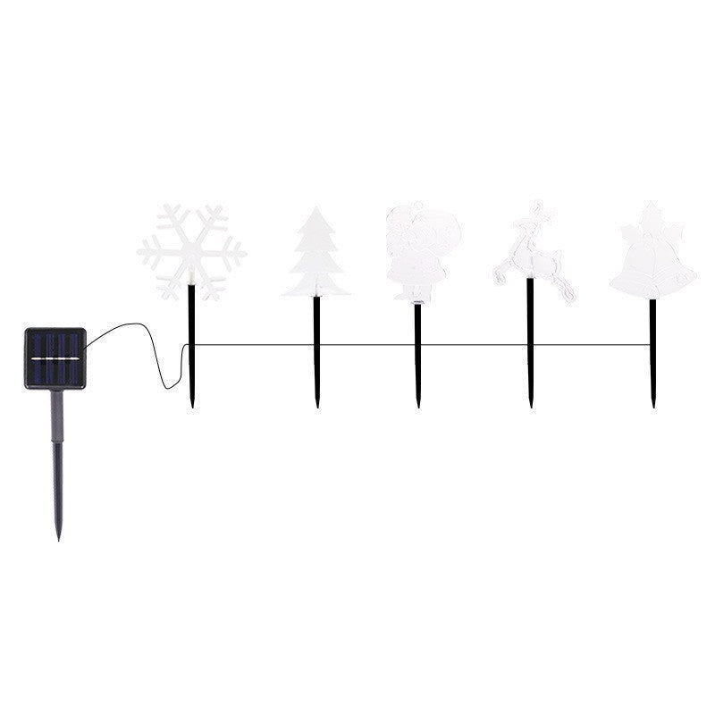 Warm LED Solar Stake Lights for Pathways - Acrylic Holiday Decor with Ground Spike