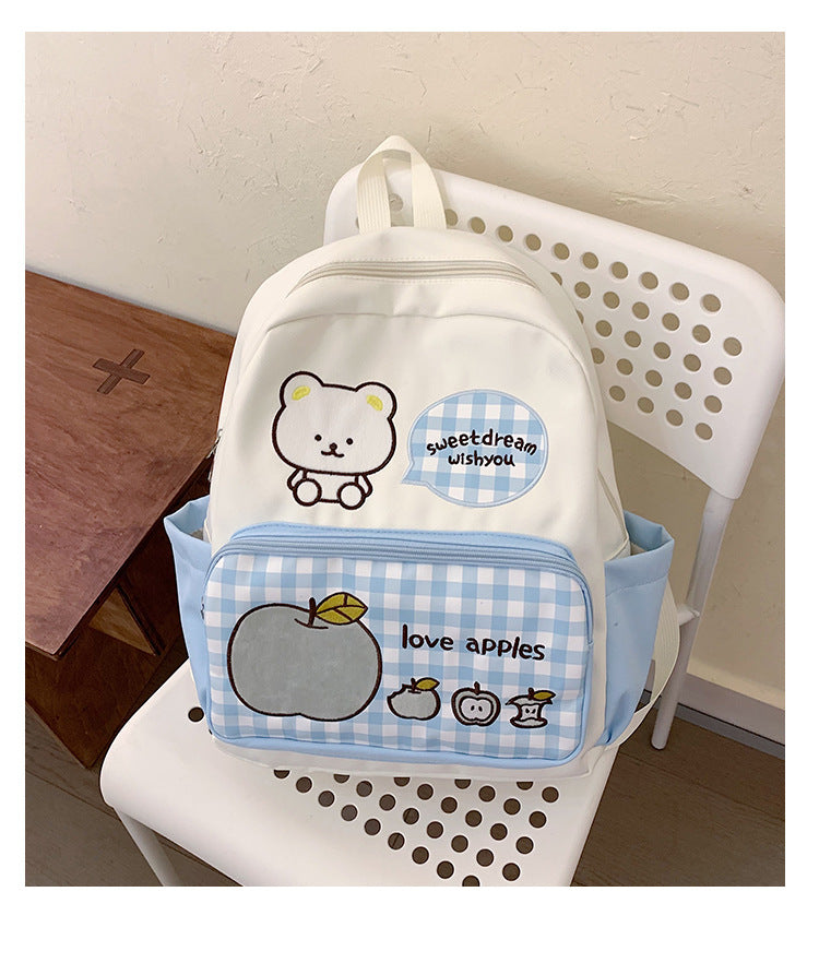 Charming School Backpack with Cartoon Design