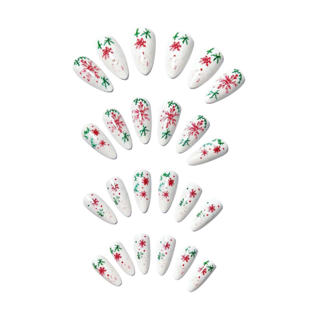 Nail Art with Creative Snowflake Pattern