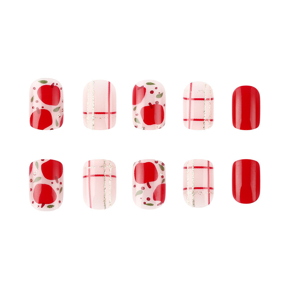 Nail Art Press-On Set with Creative Designs