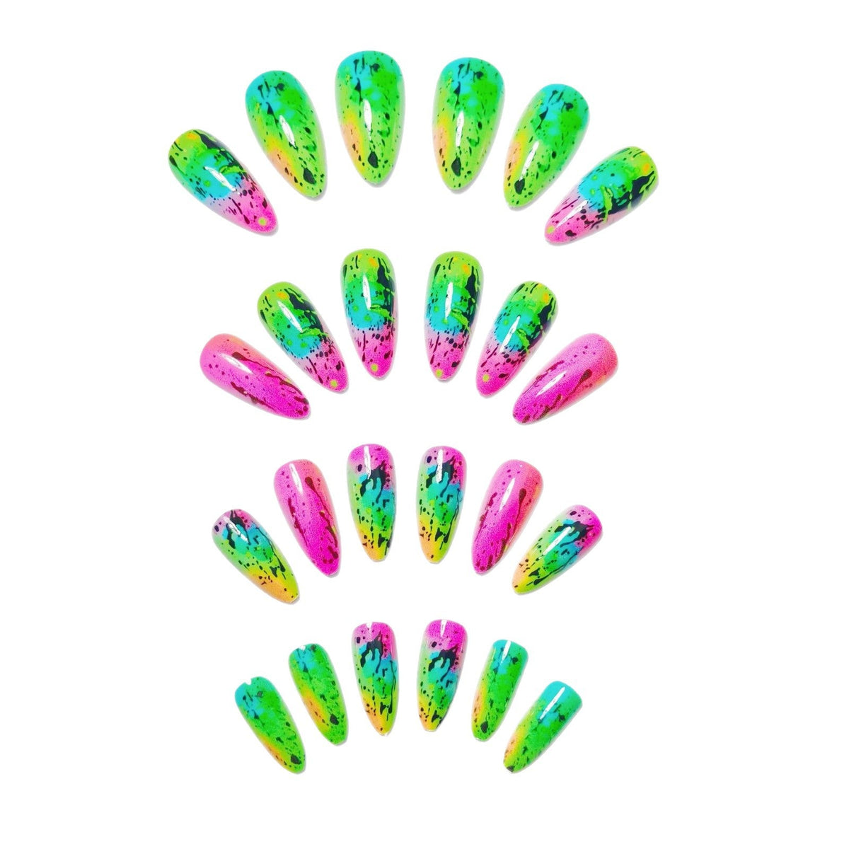 Neon Splash Nail Art Design Kit