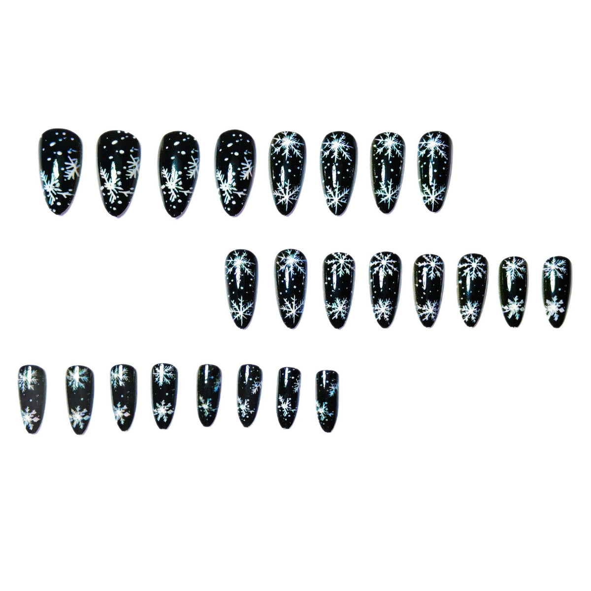 Winter Snowflake-Themed Nail Art Design for Creative Styles
