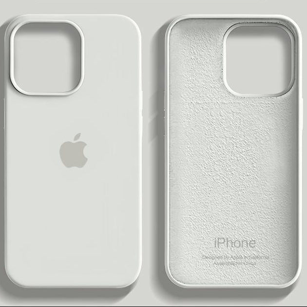 Silicone MagSafe Case for iPhone – Soft-Touch Protection in Silver