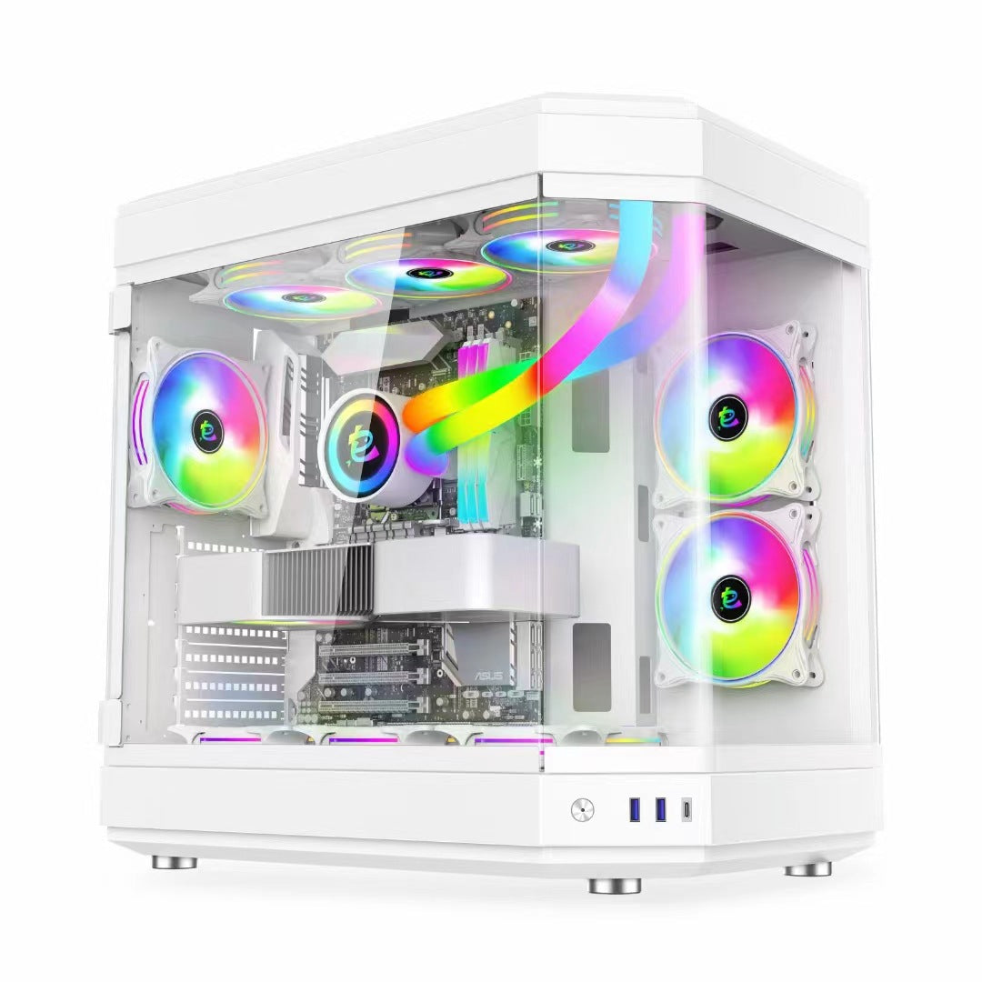 Clear Gaming Computer Case for Enhanced Visibility