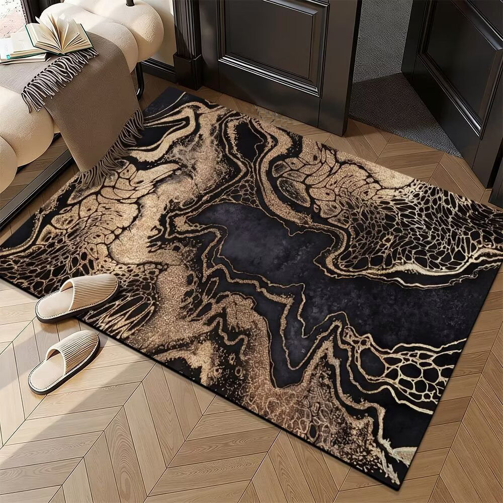 Area Rug with Abstract Design
