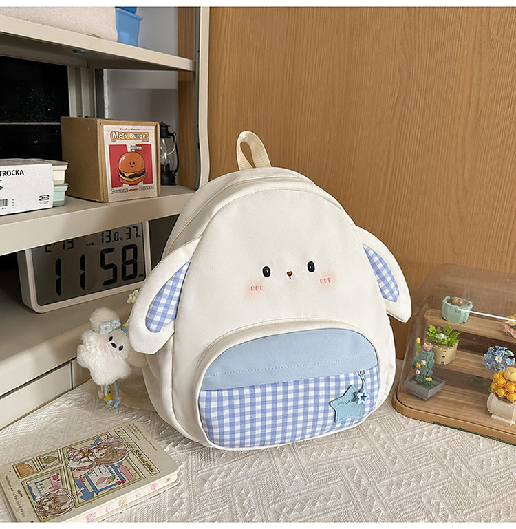 Mini Backpack with Cute Bunny Ears for School