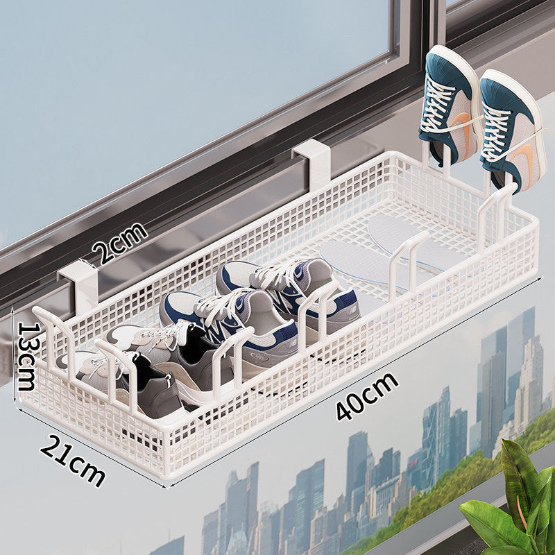 Over-the-Door Shoe Storage Rack with Adjustable Design