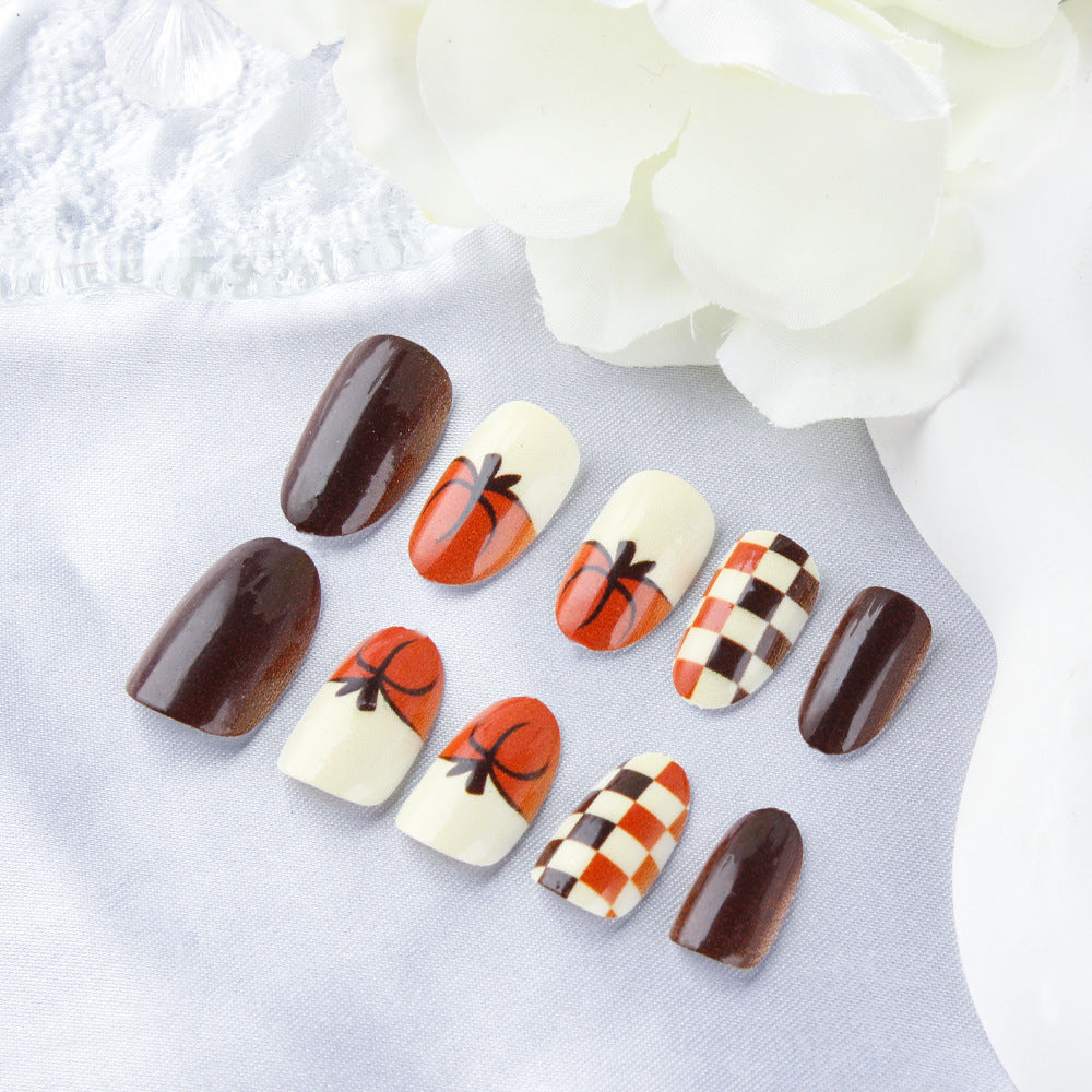 Autumn-Themed Nail Design Set