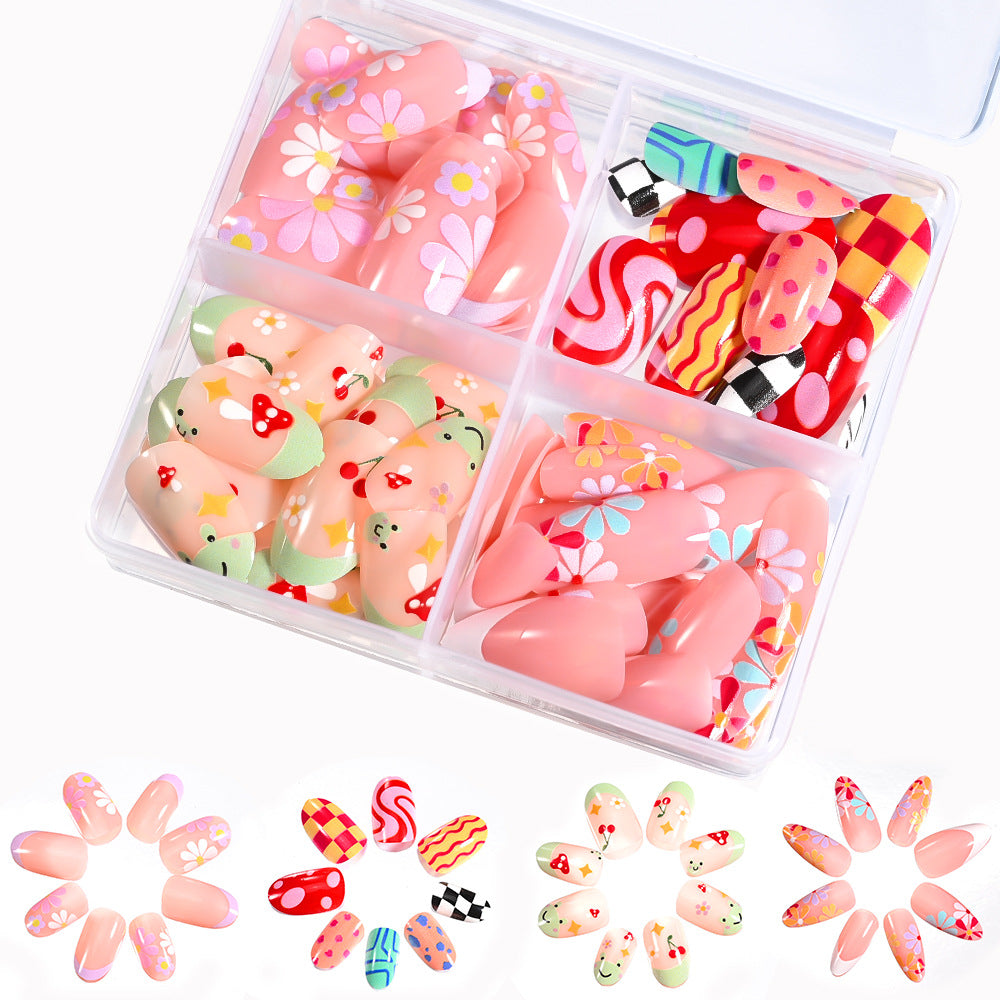 Themed Press-On Nail Set – Artistic Collection