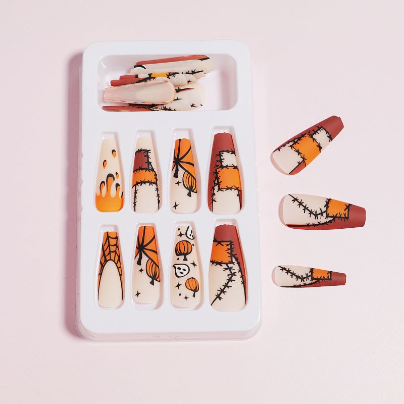 Dripping Effect Press-On Nail Art Design