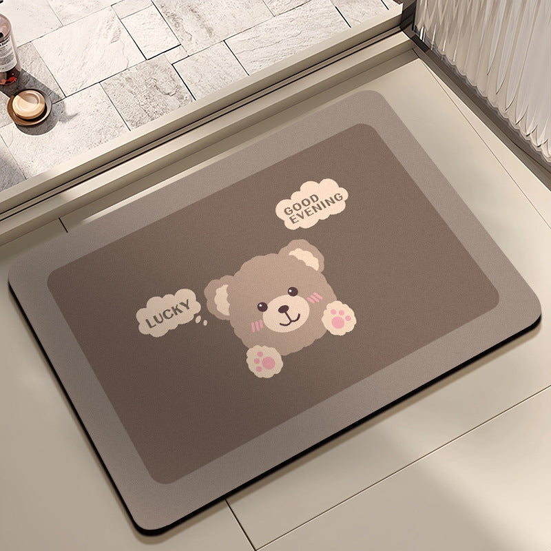 Cute Indoor Rug with Bear Design