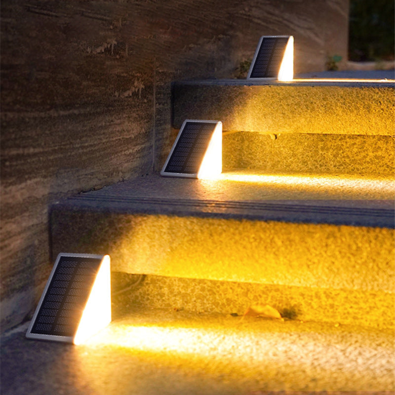 Solar-Powered Stair Lighting