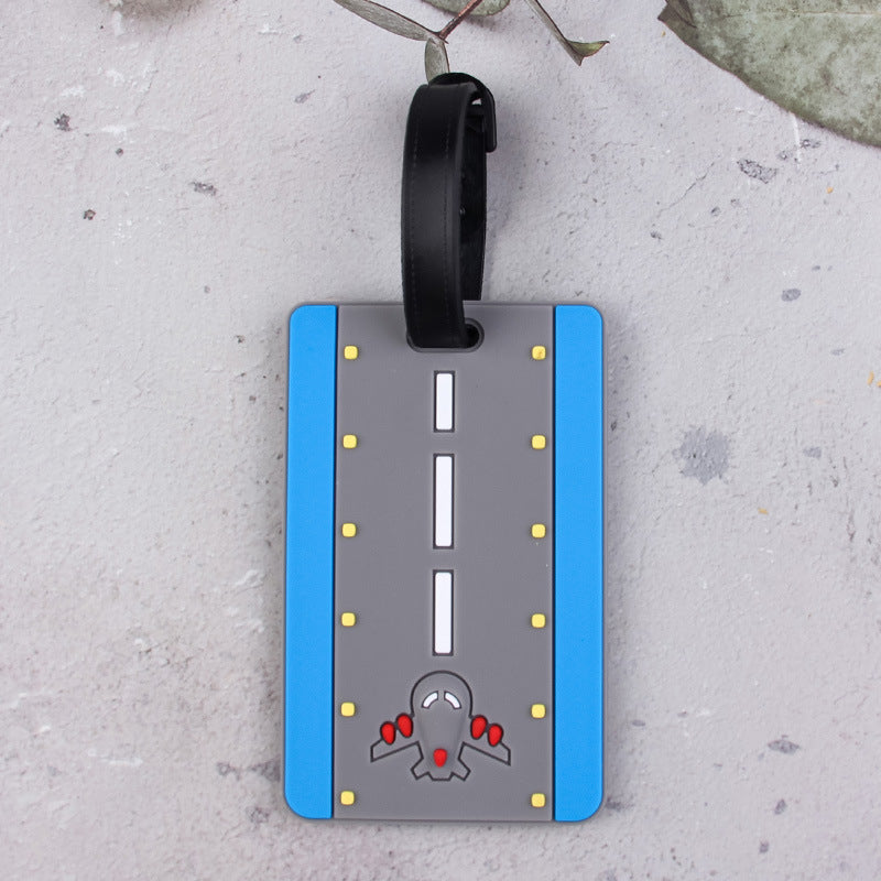 Luggage Tag for Airplane Runway Design