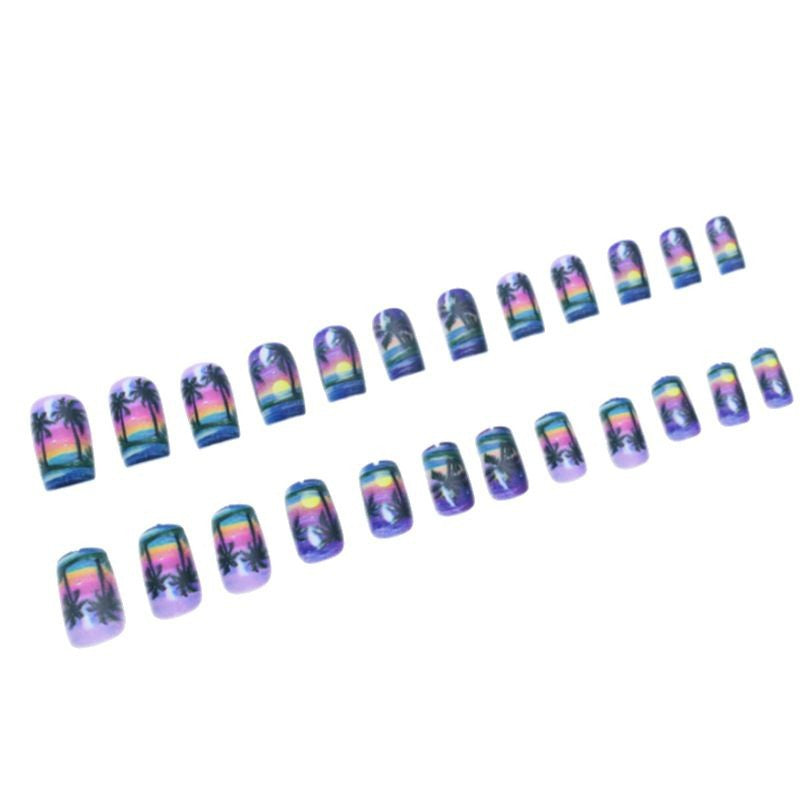 Nail Art Set for Beach Sunset Designs