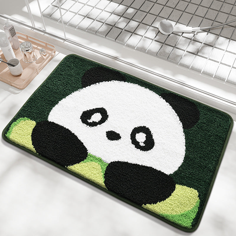 Cute Bathroom Rug with Panda Design