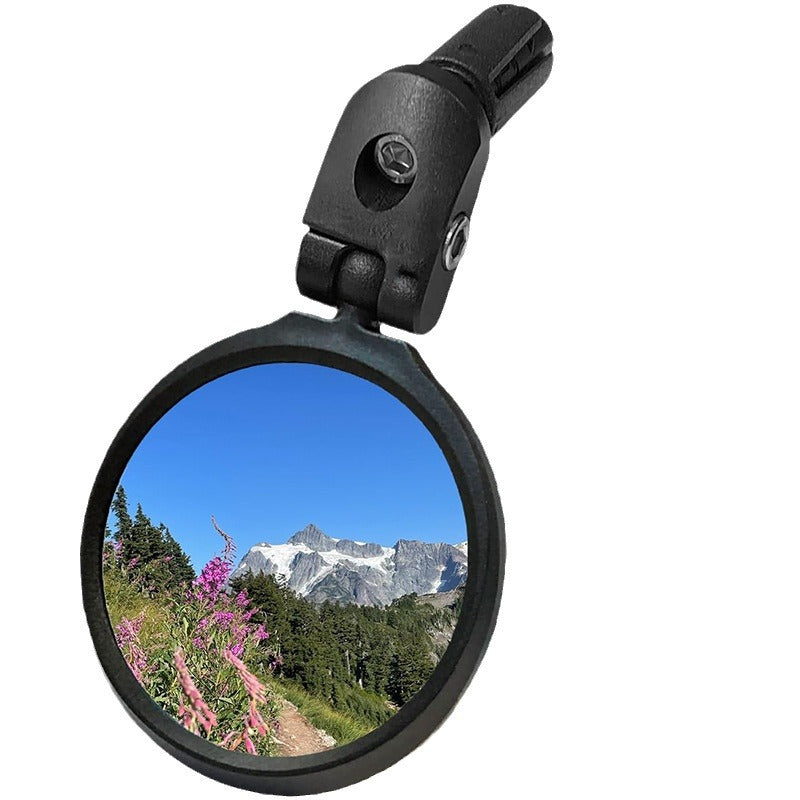 Convex Safety Mirrors for Bicycles – Adjustable Bar-End with Swivel and Anti-Glare Glass