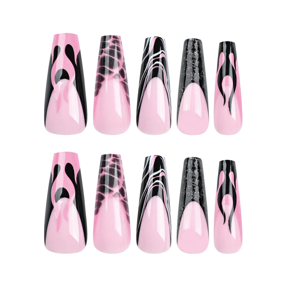 Modern Designed Stiletto Nails - Artistic Style