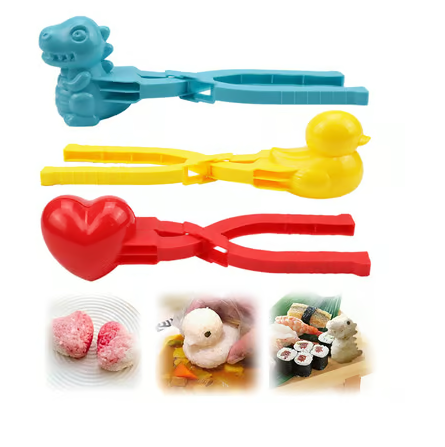 Charming Rice Shaper Set for Fun Bento and Sushi Creations