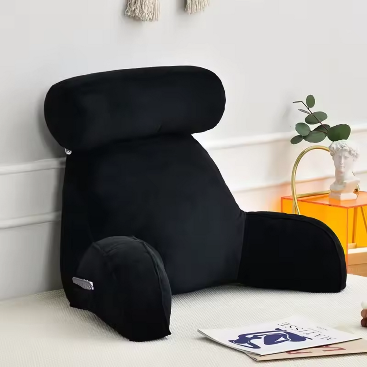 Supportive Reading Pillow with Memory Foam Design