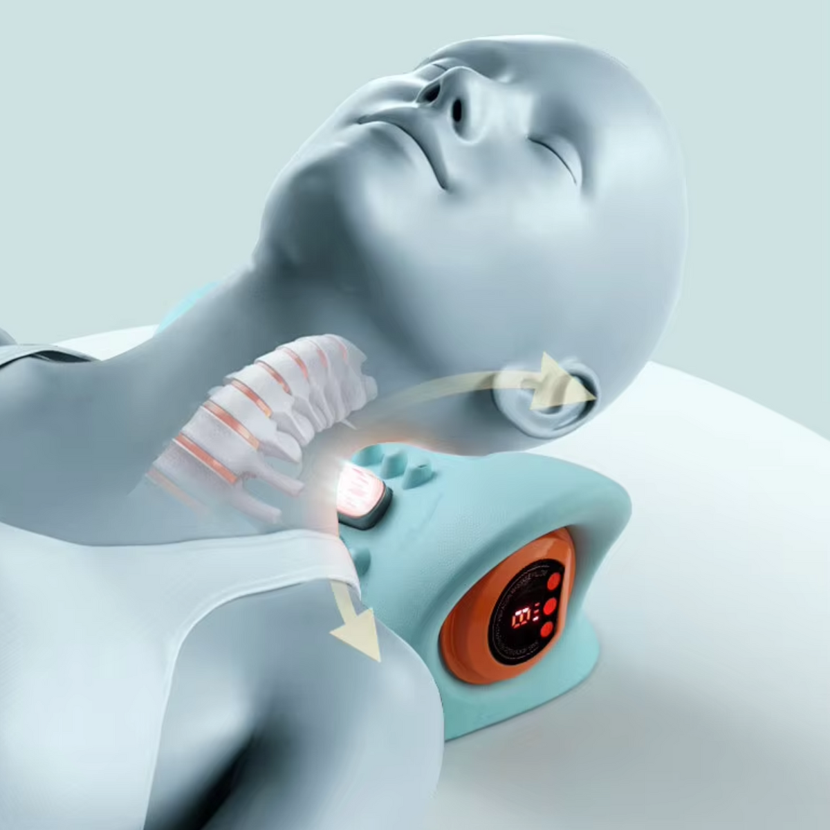 Neck Massage Pillow with Electronic Relaxation Cushion