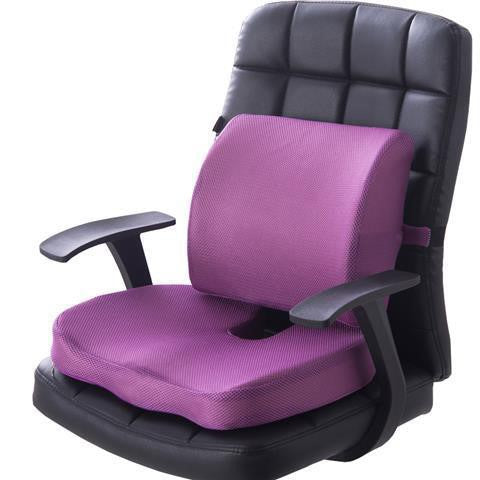 Memory Foam Seat Cushion Set for Orthopedic Support and Hemorrhoid Relief
