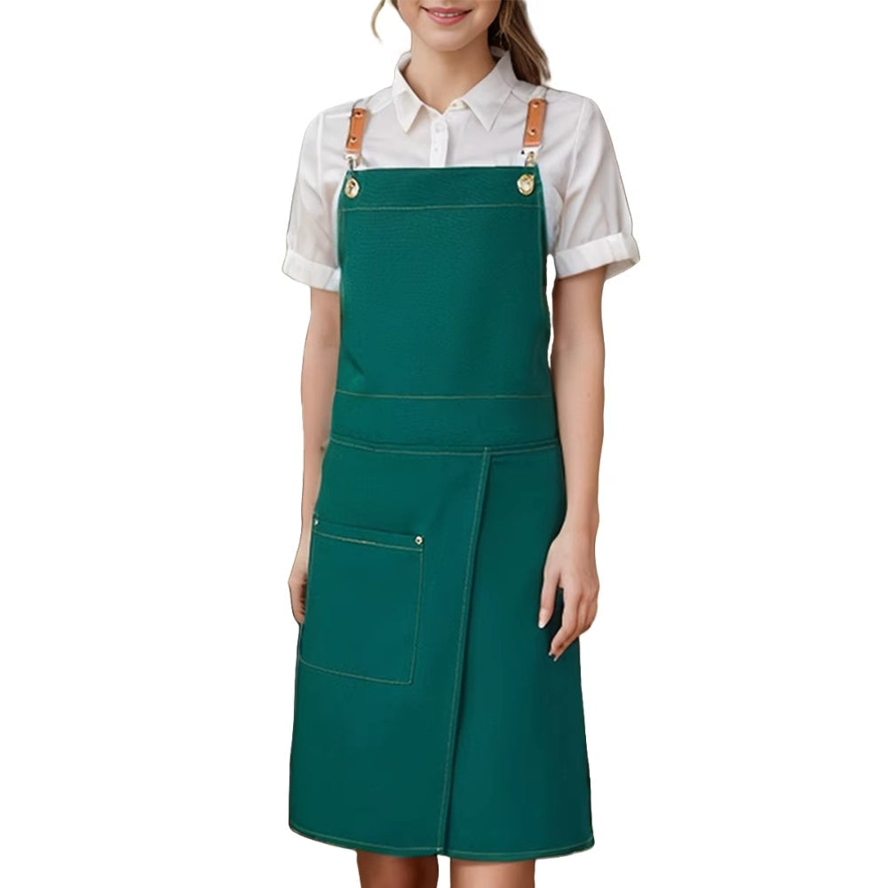 Versatile Split Skirt Apron with Functional Pockets