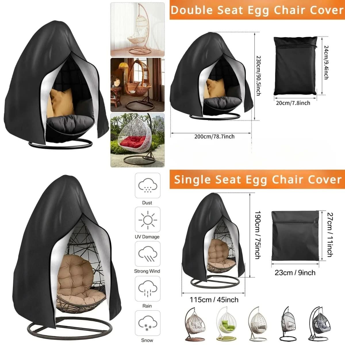 Waterproof Cover for Hanging Chair