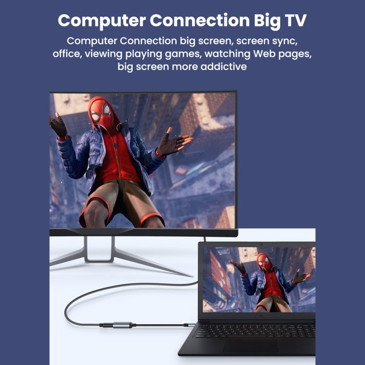 8K 60Hz HDMI to USB-C Male Adapter Cable