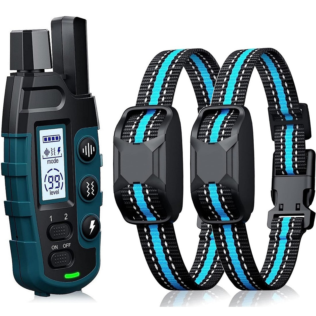 Versatile Waterproof Dog Training Collar with Customizable Modes