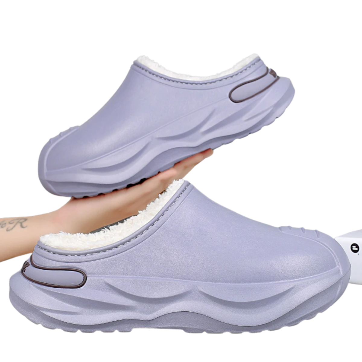 Classic Lined Clogs for Men – Warm Winter Slippers